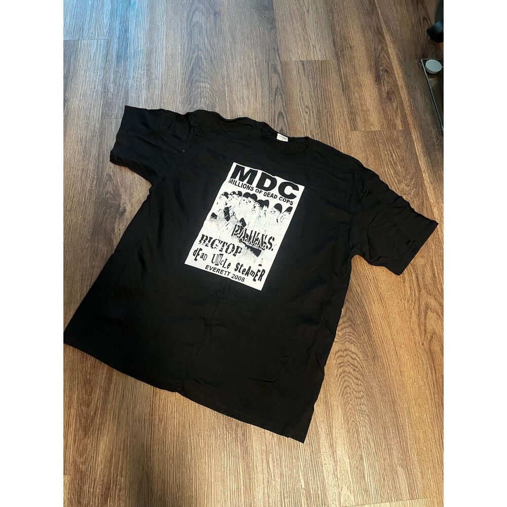 Vintage 2008 MDC Millions of Dead Cops Concert Tour T-Shirt Size XL Anvil